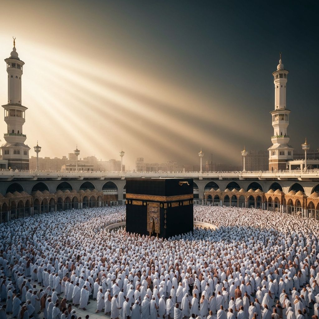 Kaaba during Hajj pilgrimage